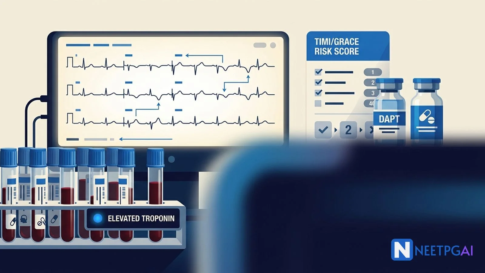 Clinical Case: 68-Year-Old Diabetic with Chest Pain — NSTEMI Workup and Management