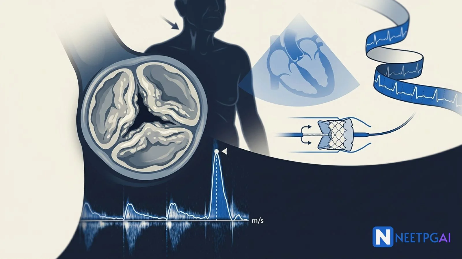 Clinical Case: 75-Year-Old Man with Exertional Syncope — Severe Aortic Stenosis Workup, Severity Grading and AVR vs TAVI for NEET PG
