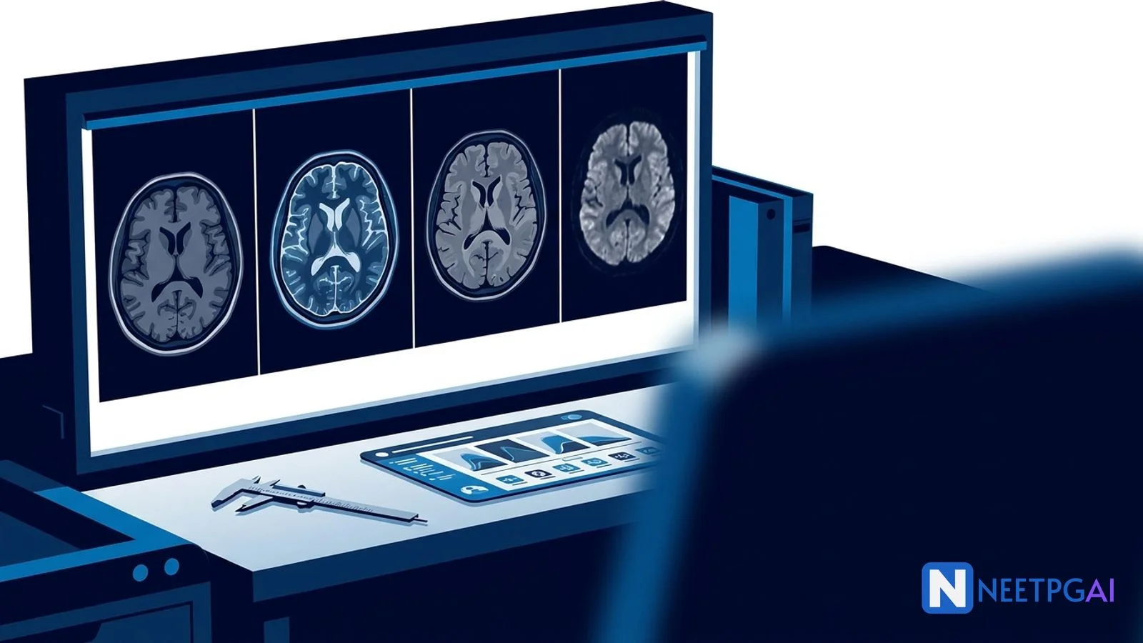 Image MCQ Walkthrough: MRI Brain Common Findings — Signal Patterns, Stroke, MS, Tumors, and HSV (NEET PG)