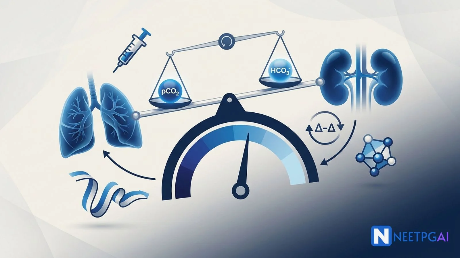 Acid-Base Balance for NEET PG 2026: Respiratory & Renal Physiology