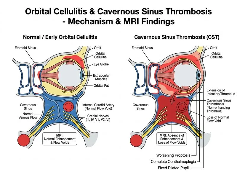 Orbital Cellulitis diagram
