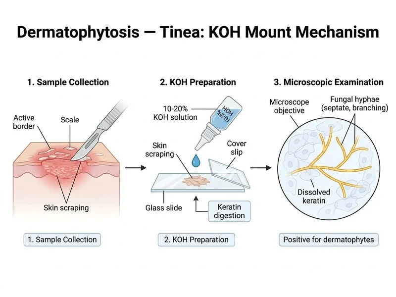 Dermatophytosis — Tinea diagram