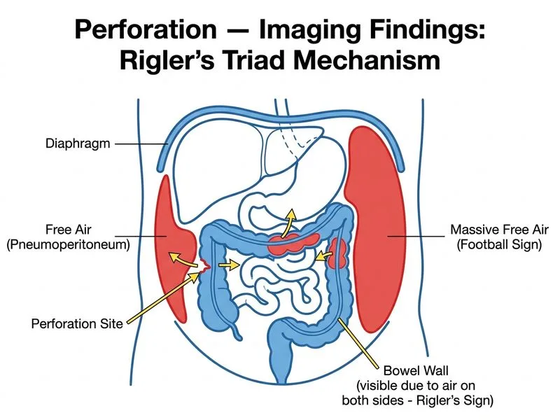 Perforation — Imaging Findings diagram