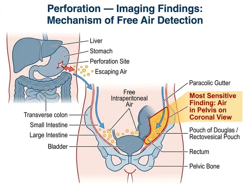 Perforation — Imaging Findings diagram