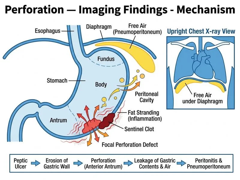 Perforation — Imaging Findings diagram
