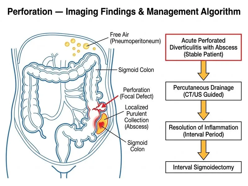 Perforation — Imaging Findings diagram