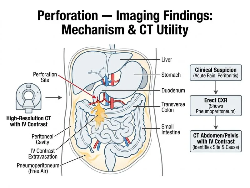 Perforation — Imaging Findings diagram