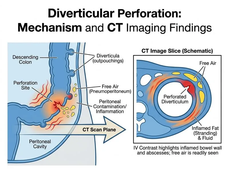 Perforation — Imaging Findings diagram