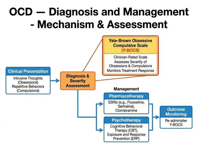 OCD — Diagnosis and Management diagram