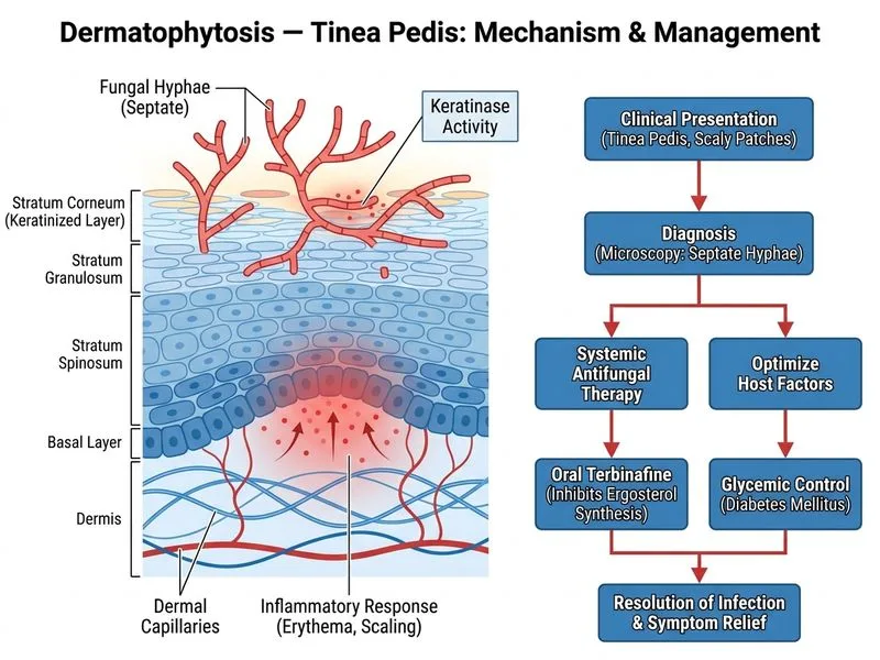 Dermatophytosis — Tinea diagram