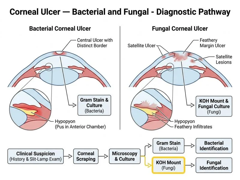 Corneal Ulcer — Bacterial and Fungal diagram