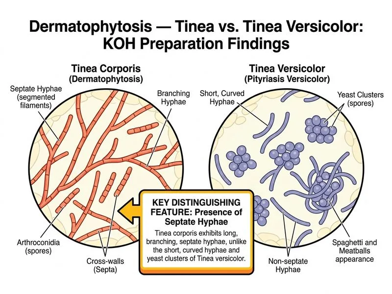 Dermatophytosis — Tinea diagram