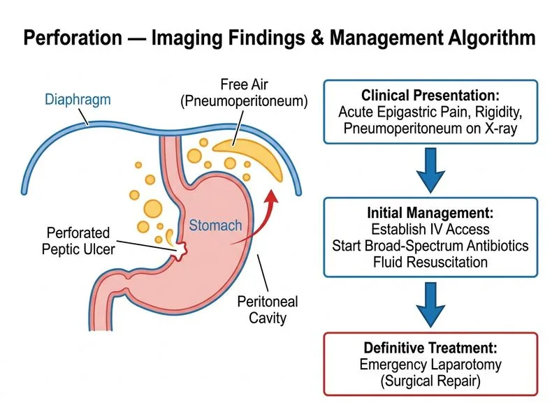 Perforation — Imaging Findings diagram