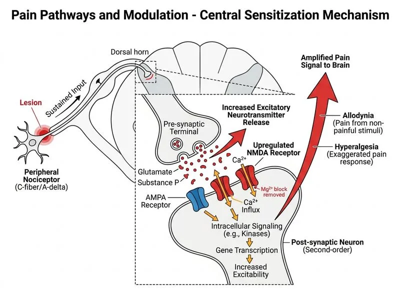 Pain Pathways and Modulation diagram