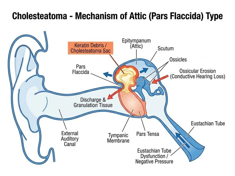 Cholesteatoma diagram