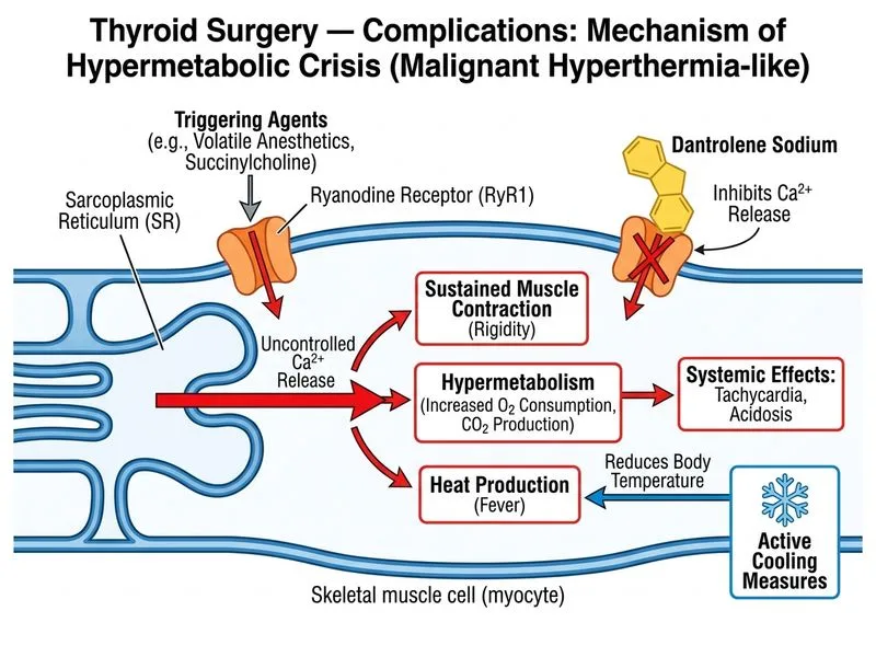 Thyroid Surgery — Indications and Complications diagram