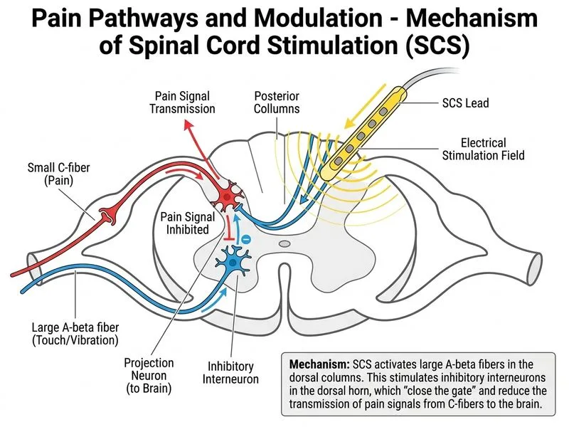 Pain Pathways and Modulation diagram