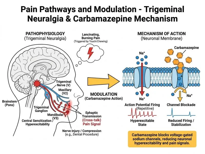 Pain Pathways and Modulation diagram
