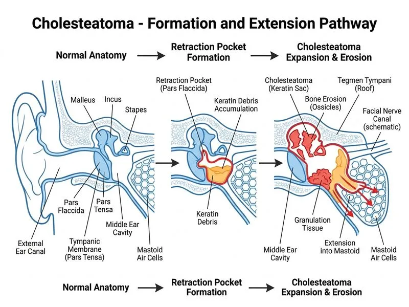 Cholesteatoma diagram