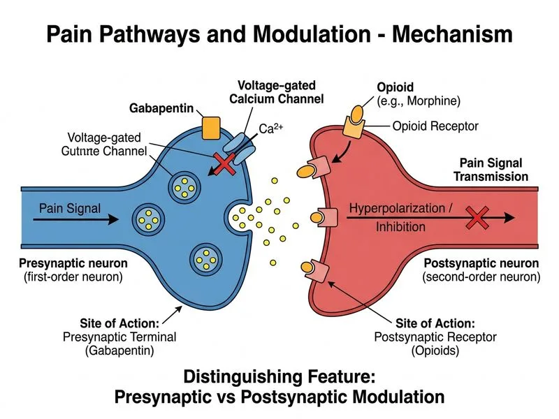 Pain Pathways and Modulation diagram