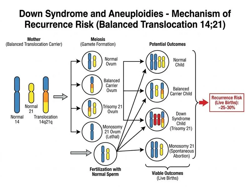 Down Syndrome and Aneuploidies diagram