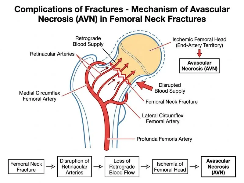 Complications of Fractures diagram
