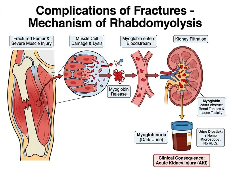 Complications of Fractures diagram