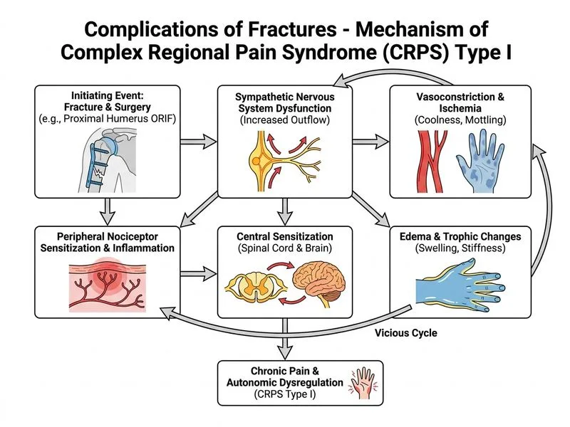 Complications of Fractures diagram