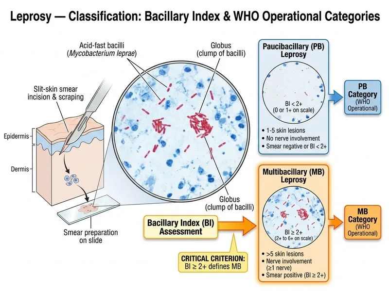 Leprosy — Classification diagram