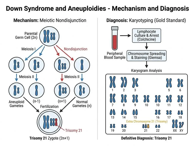 Down Syndrome and Aneuploidies diagram