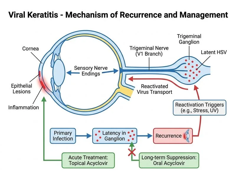 Viral Keratitis diagram
