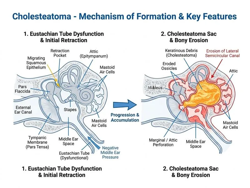 Cholesteatoma diagram