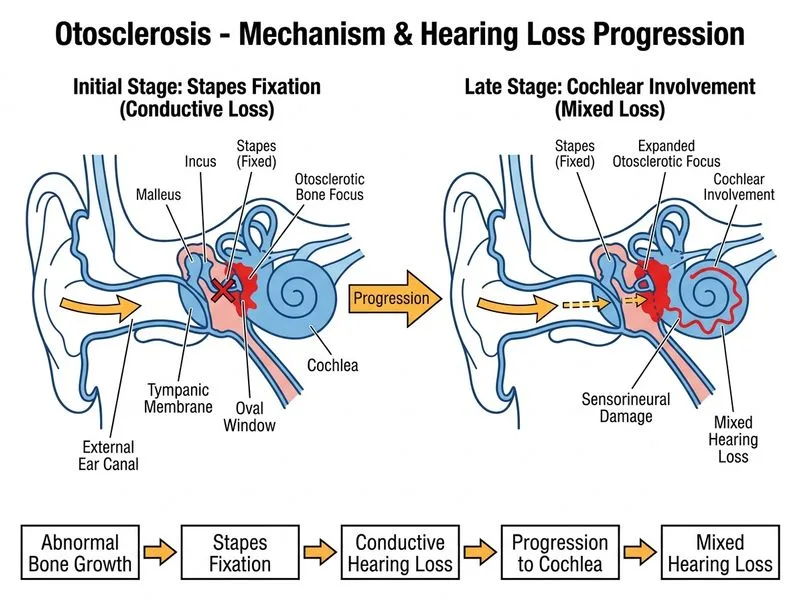 Otosclerosis diagram