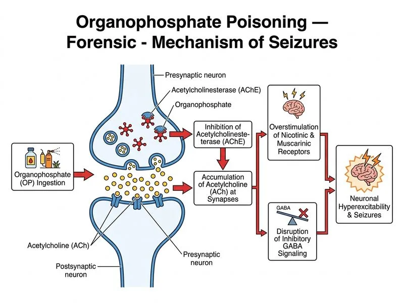 Organophosphate Poisoning — Forensic diagram