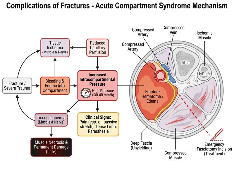 Complications of Fractures diagram