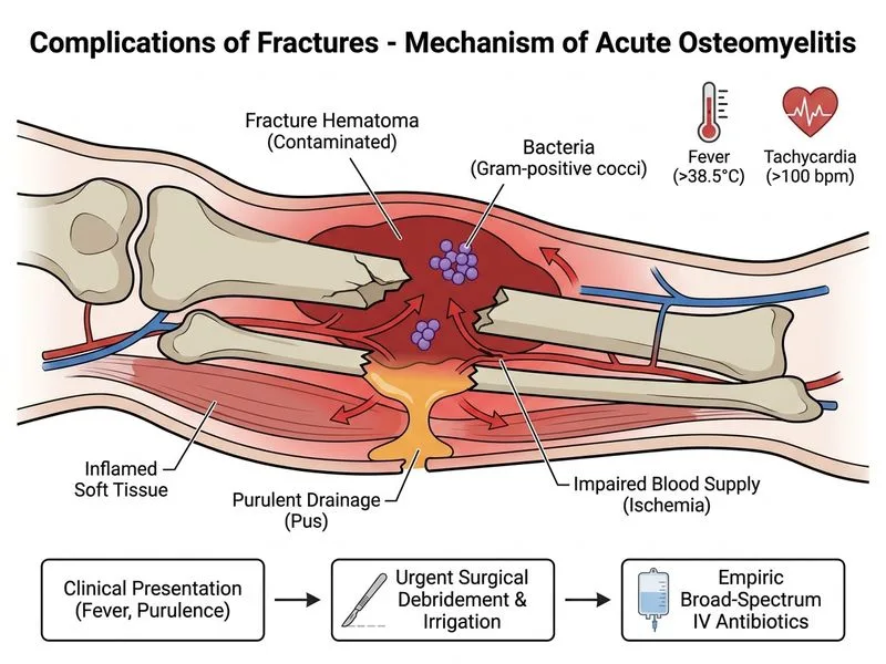 Complications of Fractures diagram