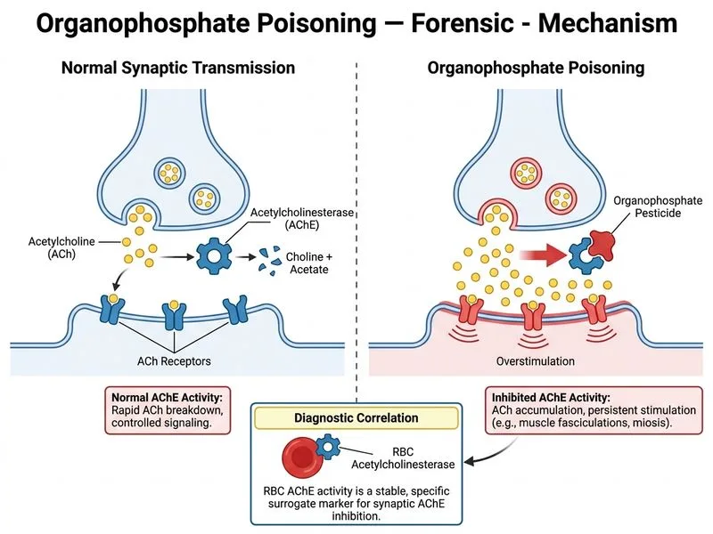 Organophosphate Poisoning — Forensic diagram