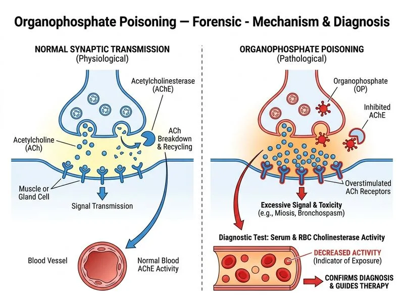 Organophosphate Poisoning — Forensic diagram