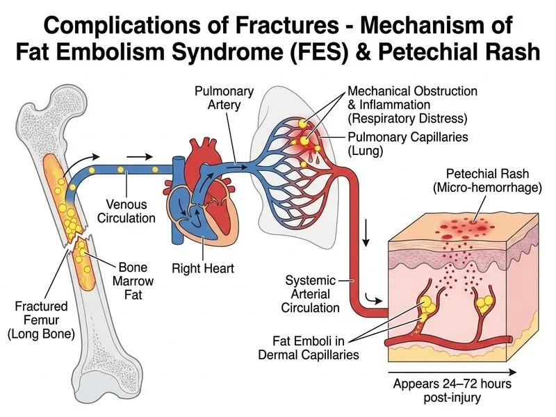 Complications of Fractures diagram