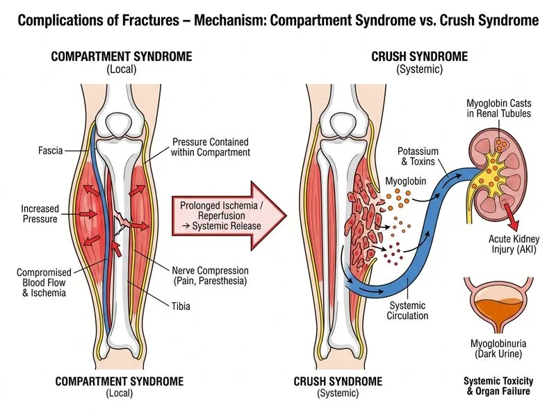Complications of Fractures diagram