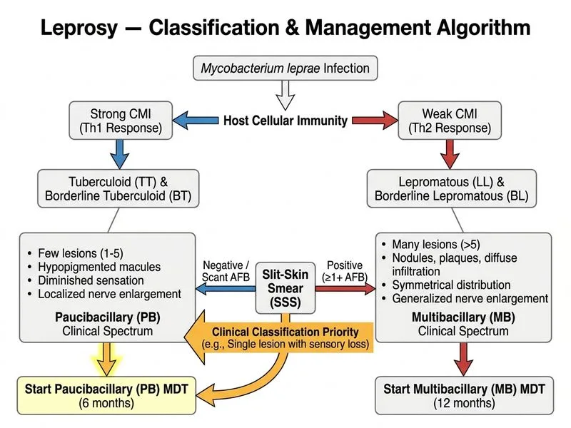 Leprosy — Classification diagram