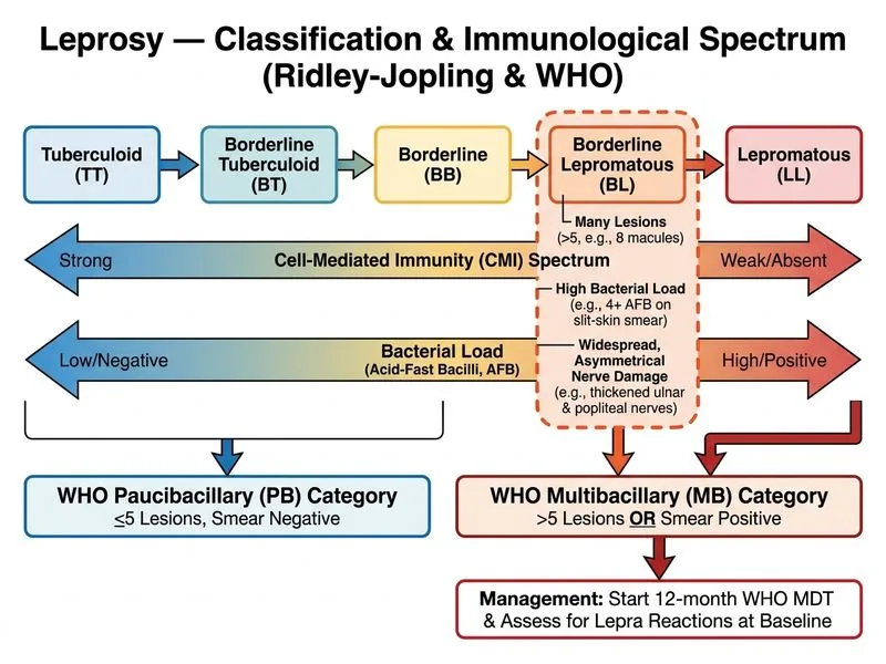 Leprosy — Classification diagram