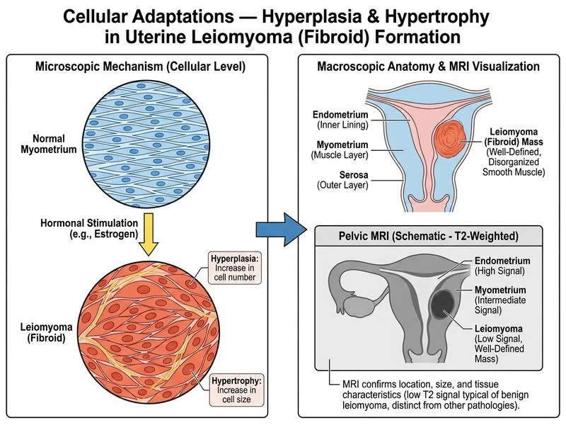 Cellular Adaptations — Hyperplasia, Hypertrophy diagram