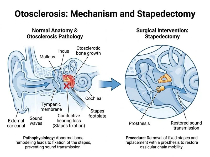 Otosclerosis diagram