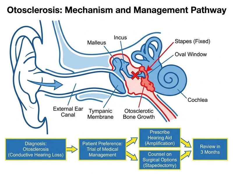 Otosclerosis diagram