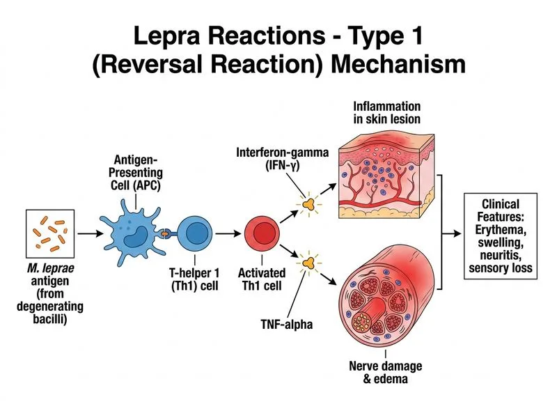 Lepra Reactions diagram