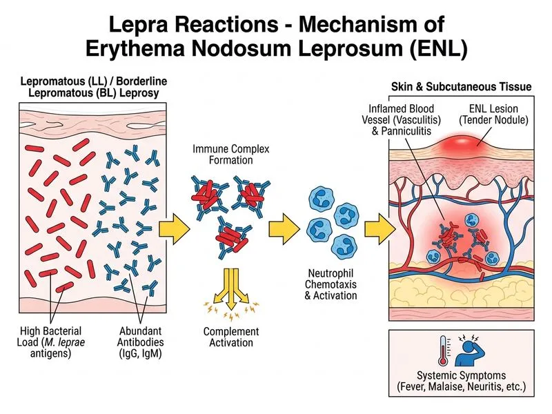 Lepra Reactions diagram