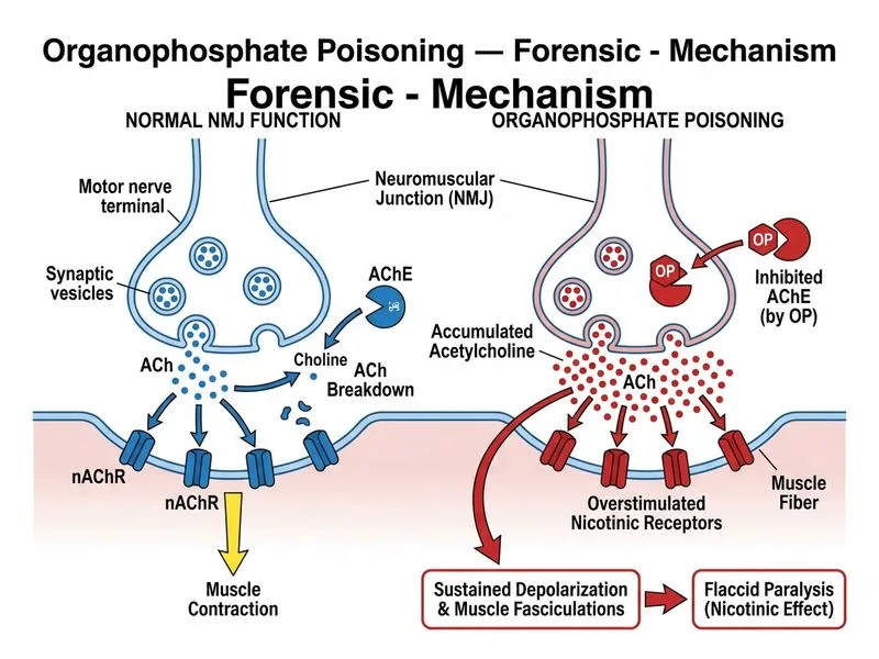 Organophosphate Poisoning — Forensic diagram