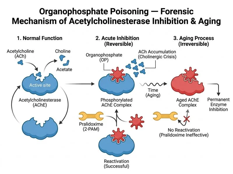 Organophosphate Poisoning — Forensic diagram