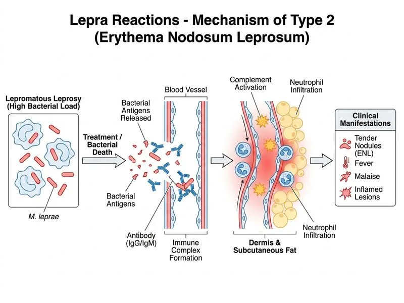 Lepra Reactions diagram